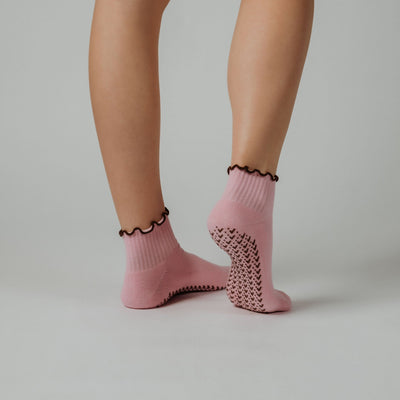 Pink Era Grip Socks