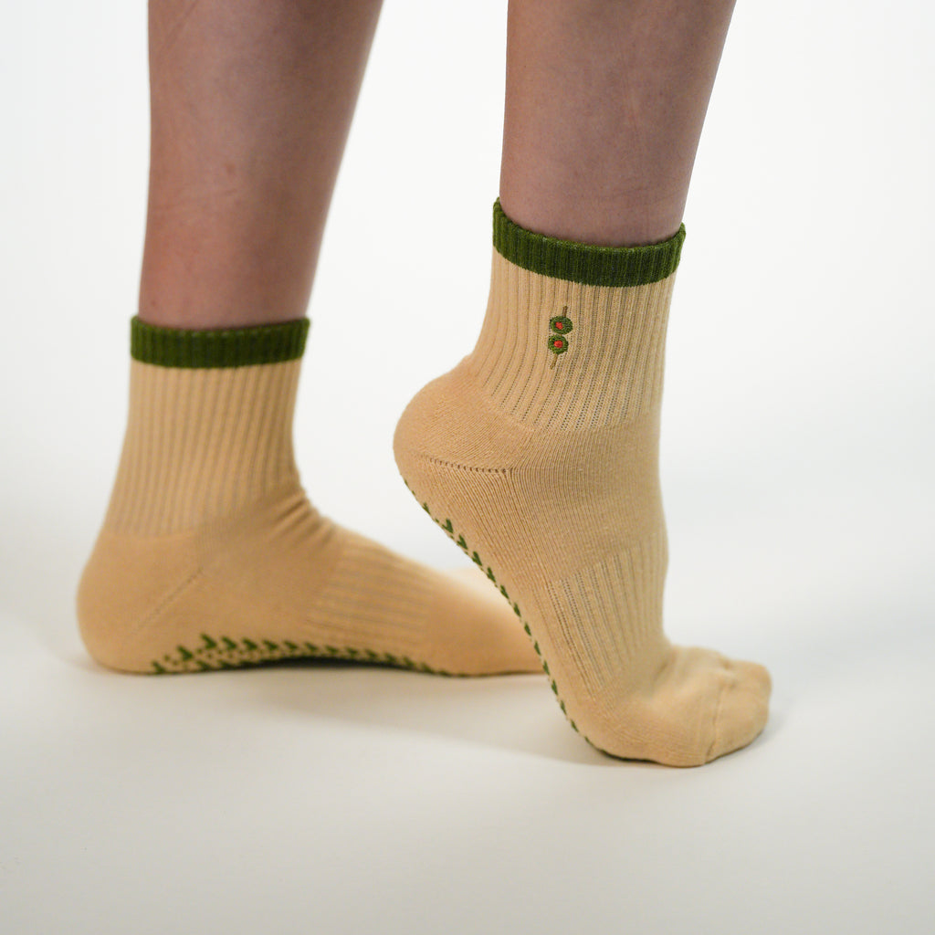 Olive you Grip Socks