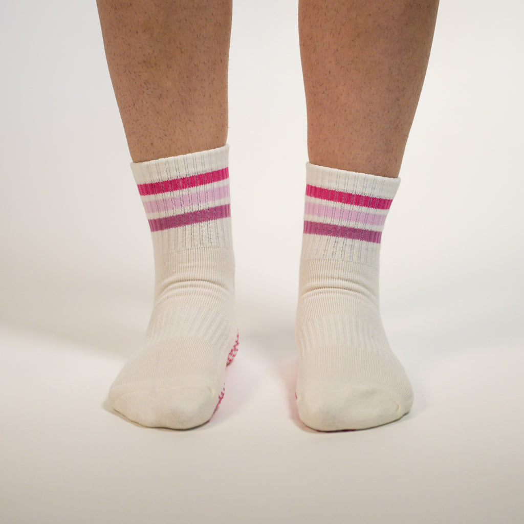Pretty In Pink Grip Socks
