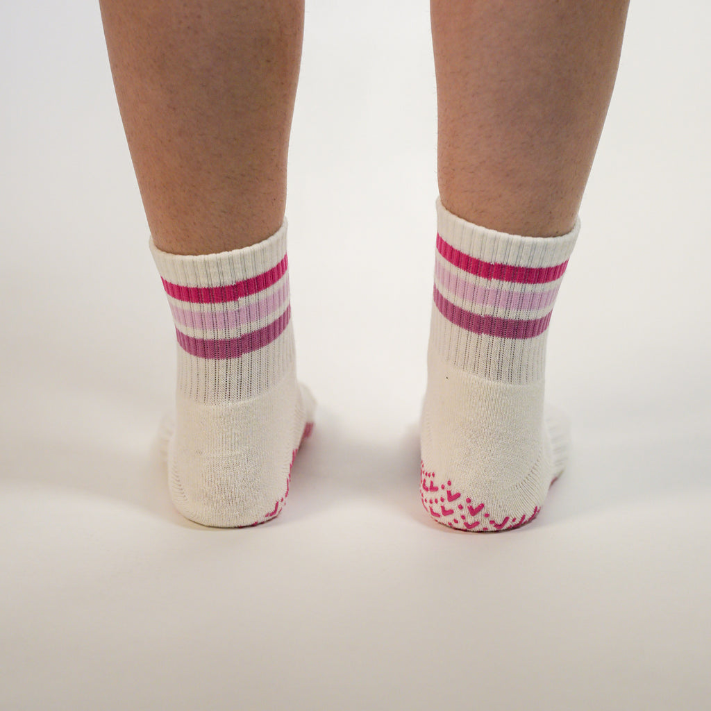 Pretty In Pink Grip Socks