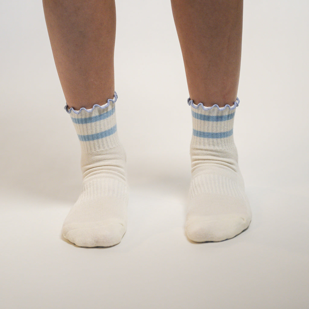 Ruffles have more fun Snow white Grip Socks
