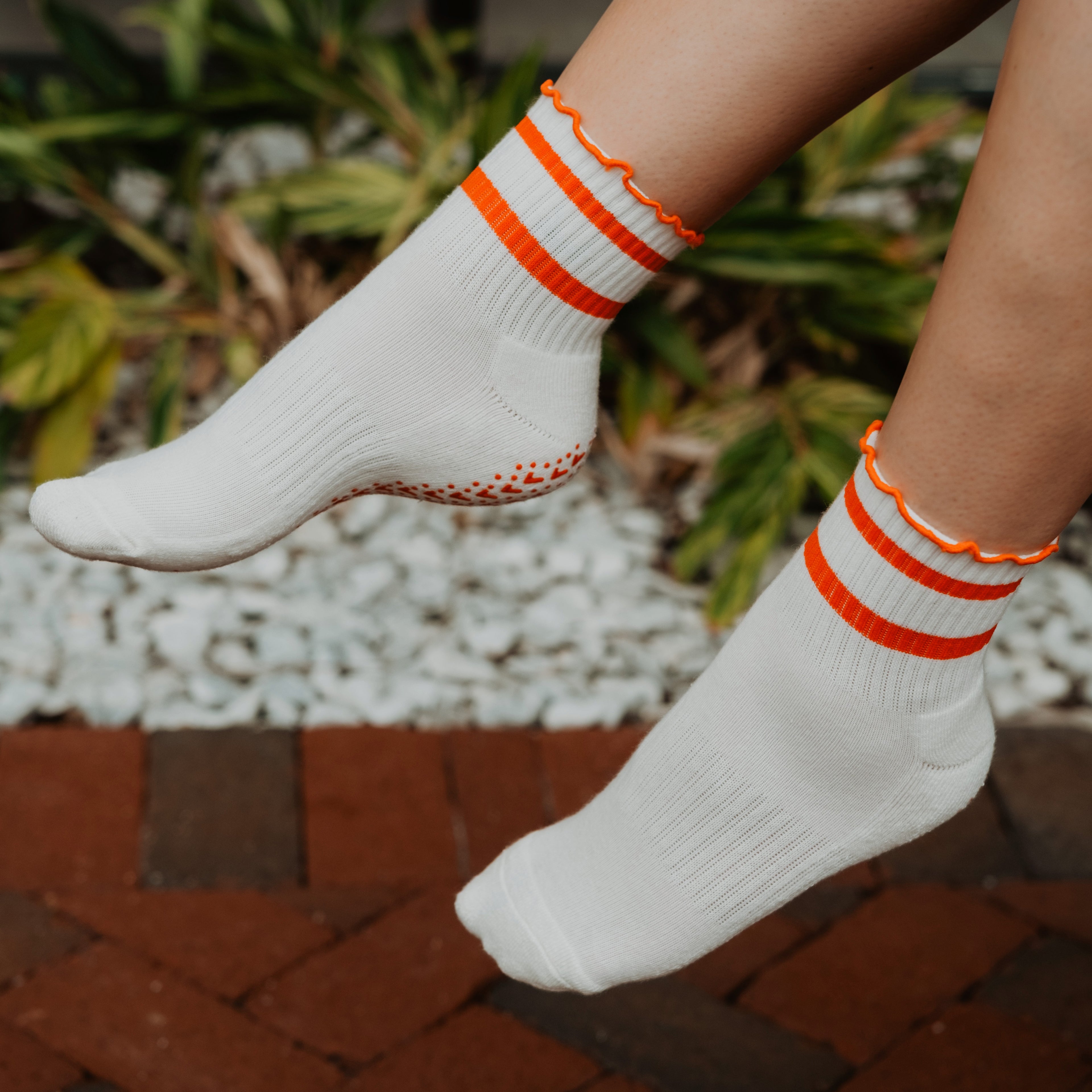 Ruffles Have More Fun Grip Socks