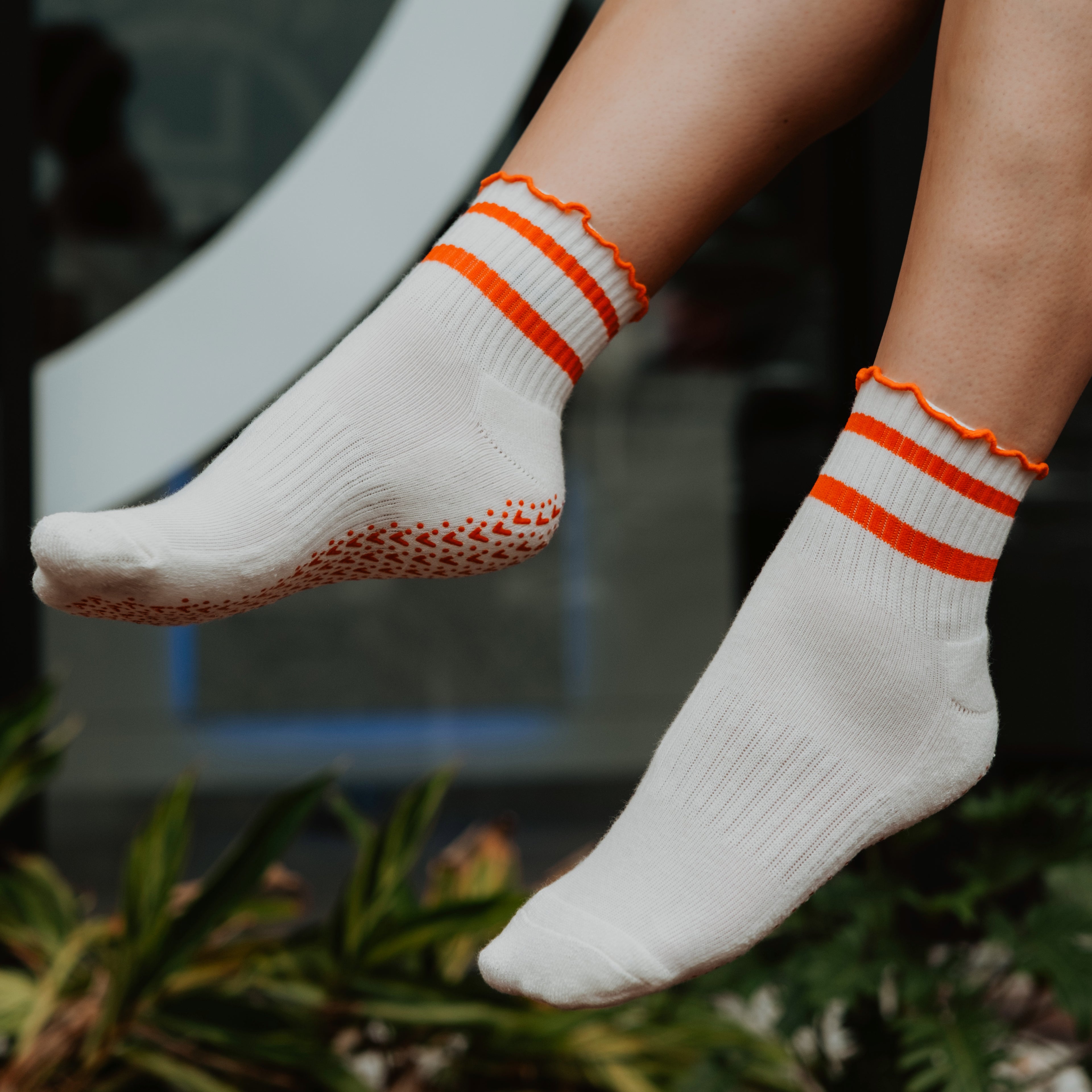 Ruffles Have More Fun Grip Socks