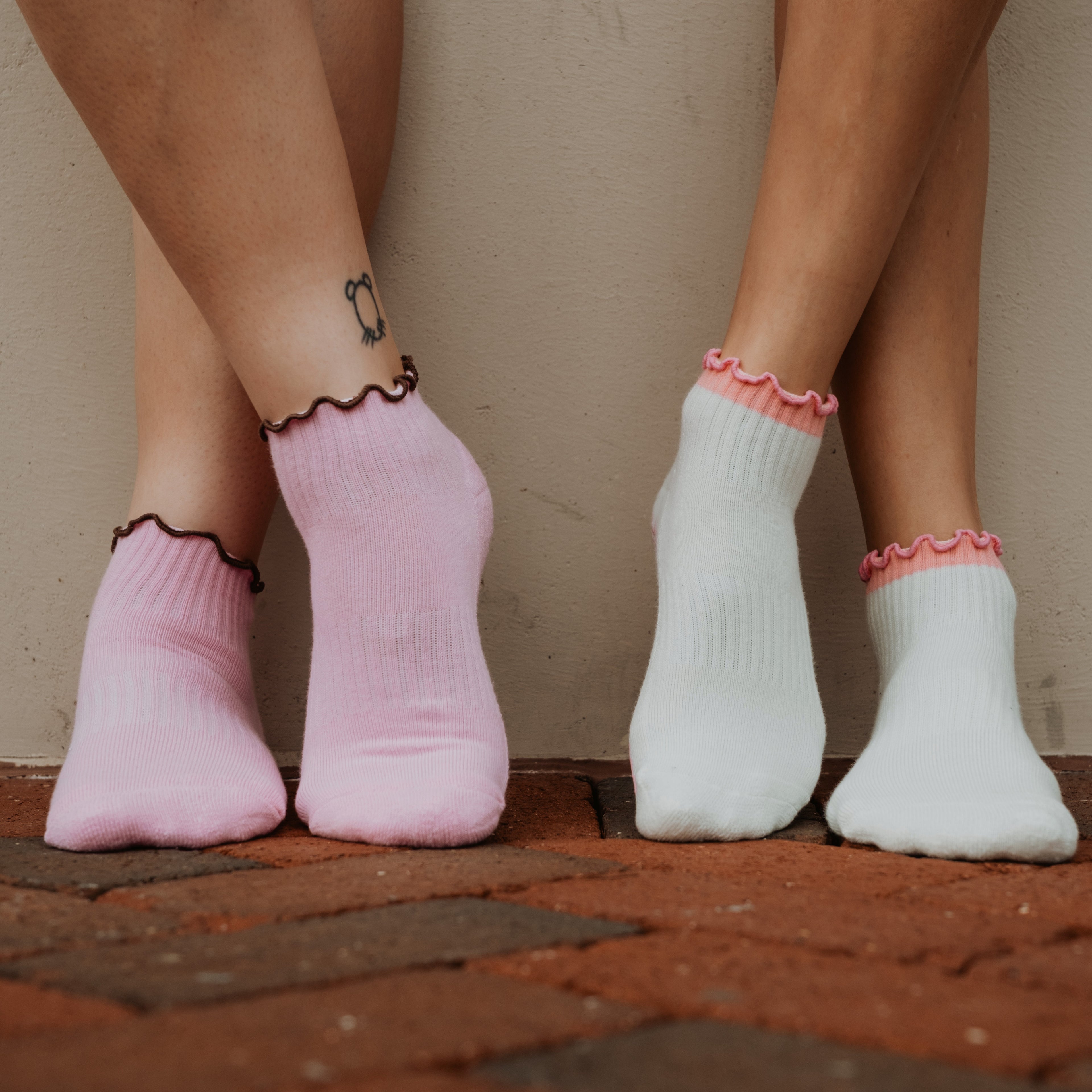 Pink Era Grip Socks