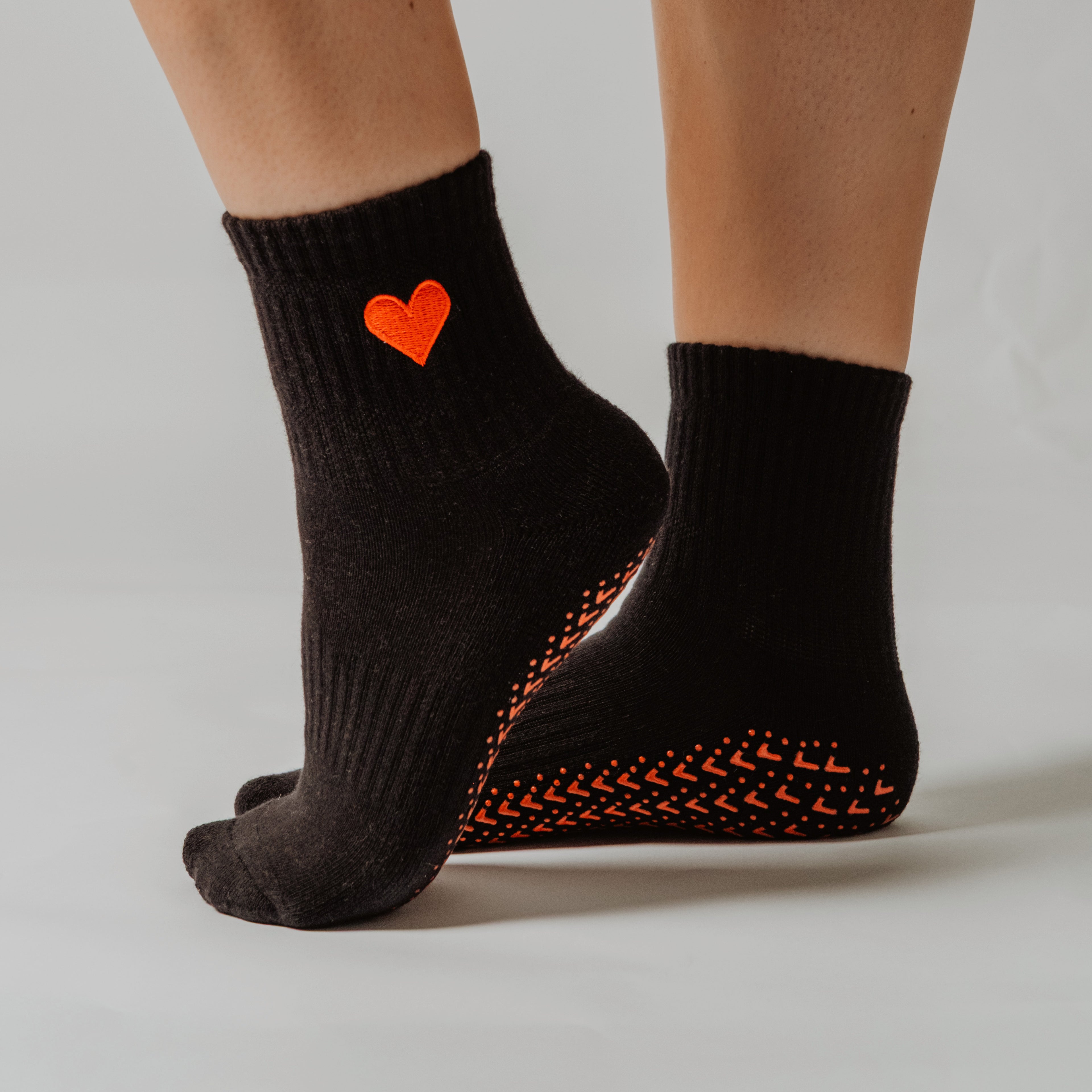 Love Bug grip socks by PikeFit, non-slip socks for Pilates, barre and yoga
