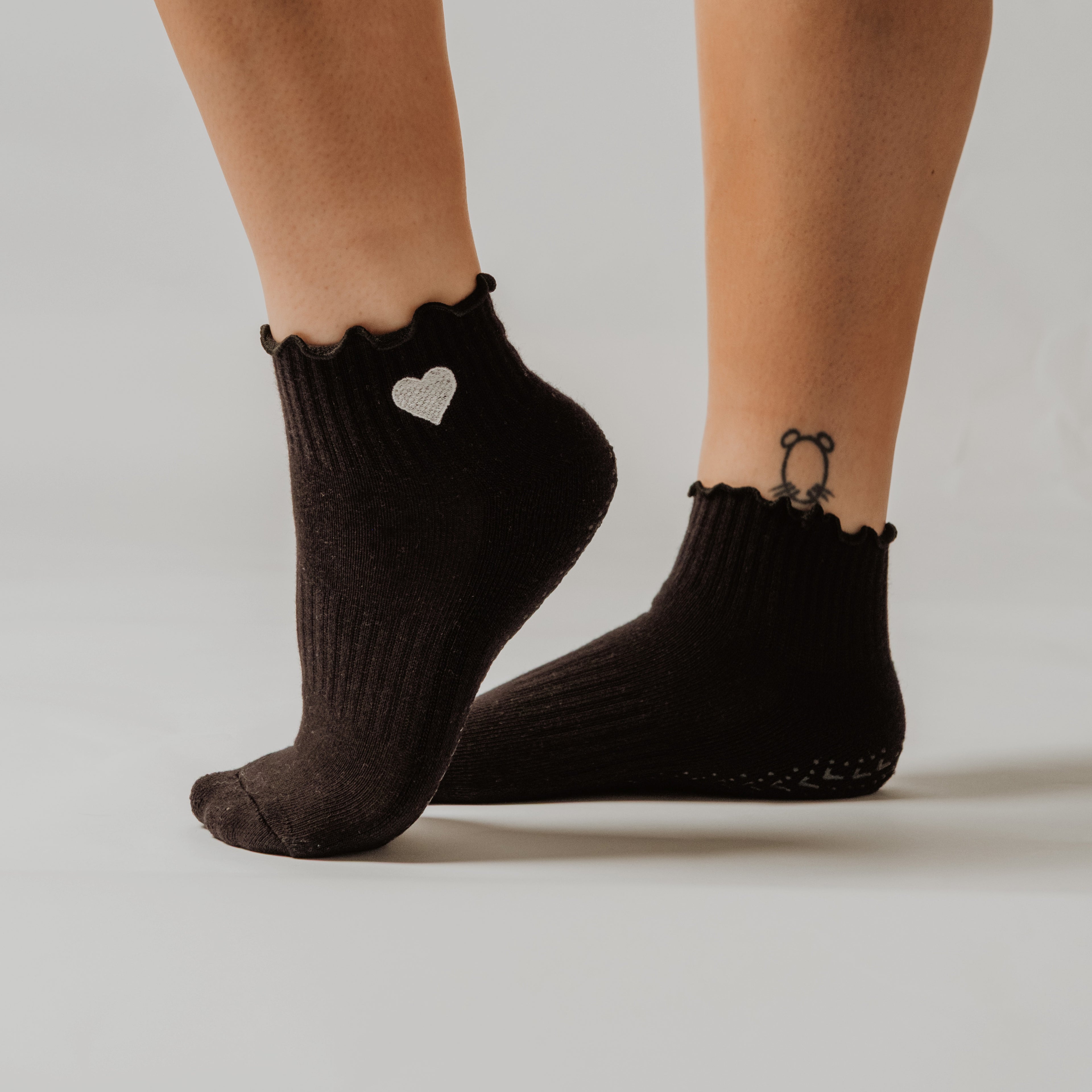Love Spell grip socks by PikeFit, non-slip socks for Pilates, barre and yoga