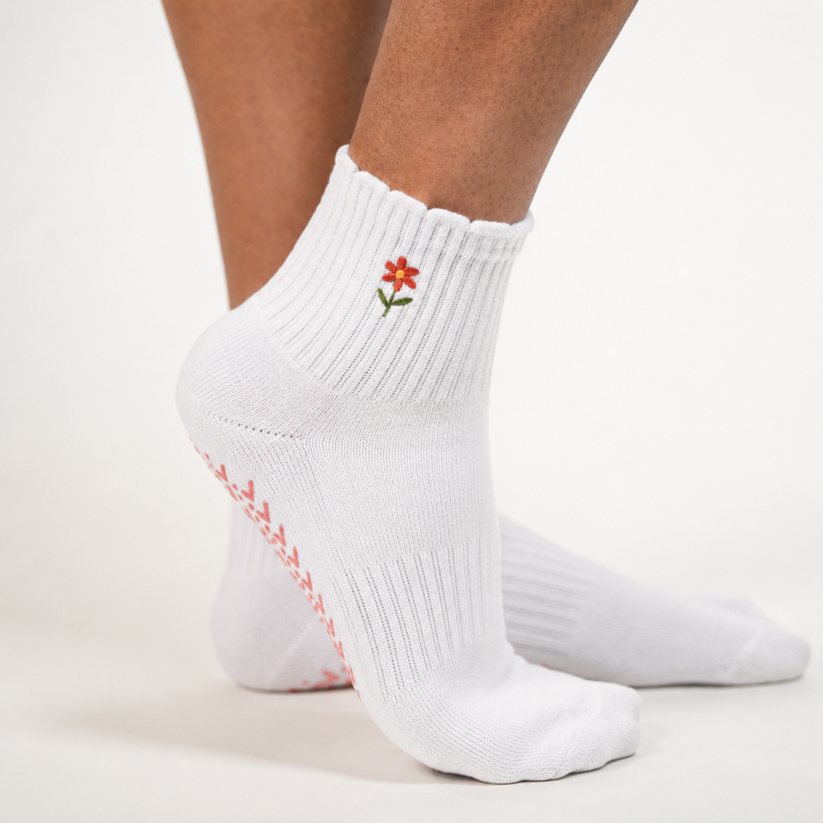 Sunny Bloom Grip Socks